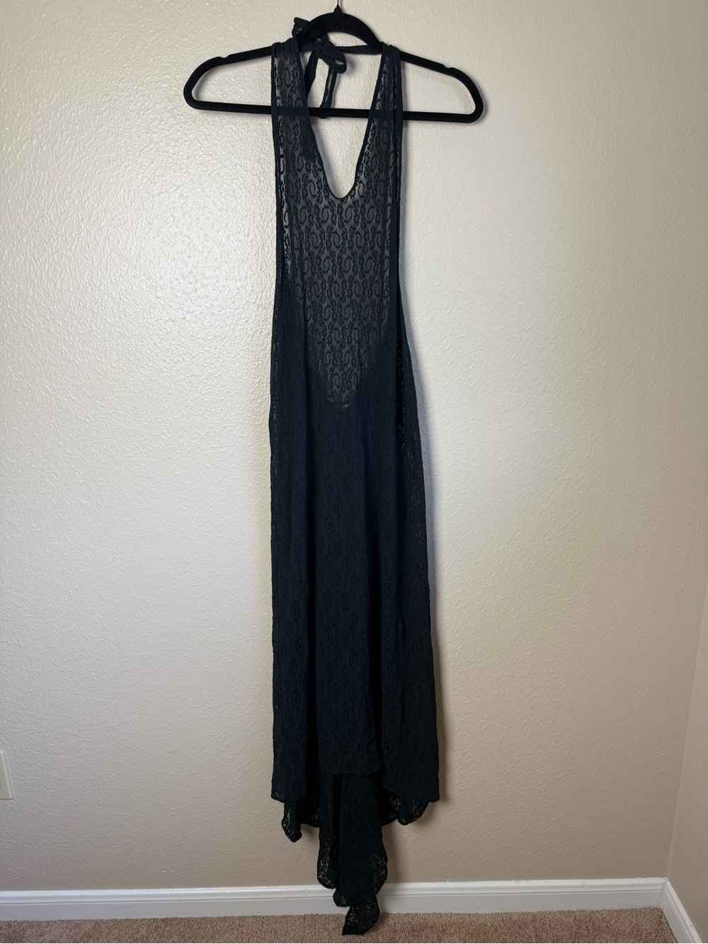 Victoria’s Secret sheer lace backless dress